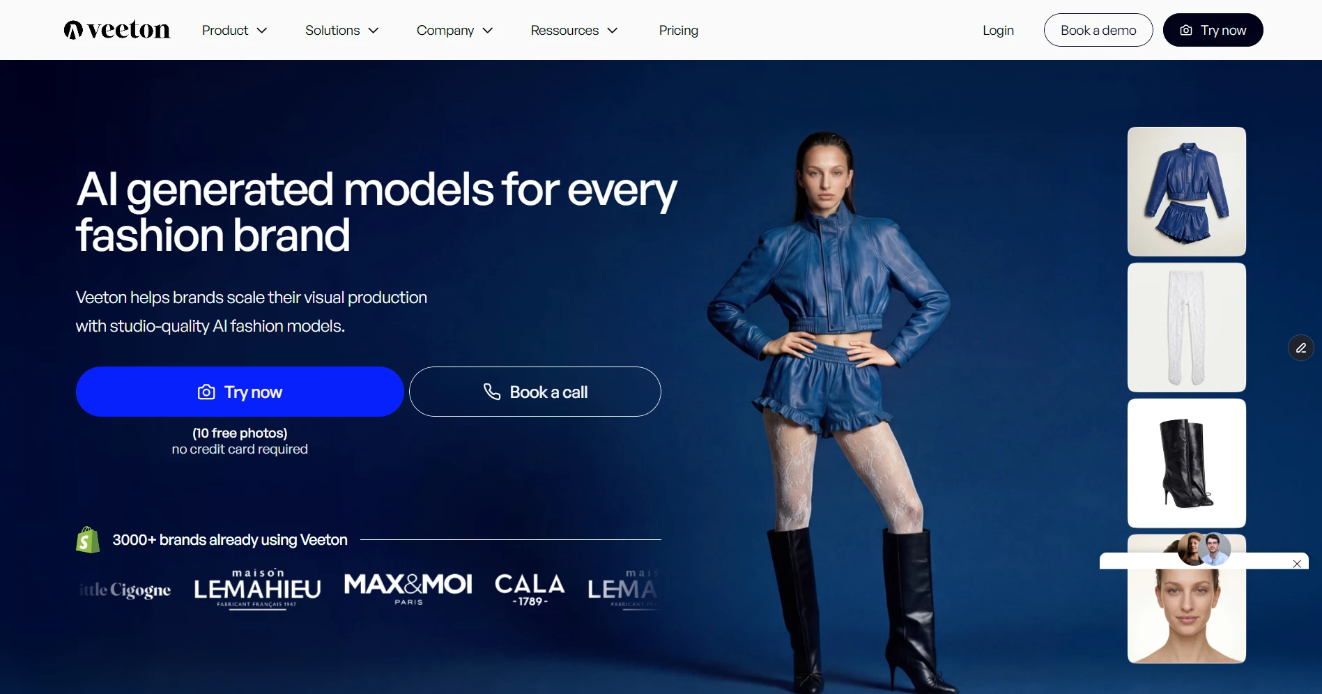 Veeton Website Homepage