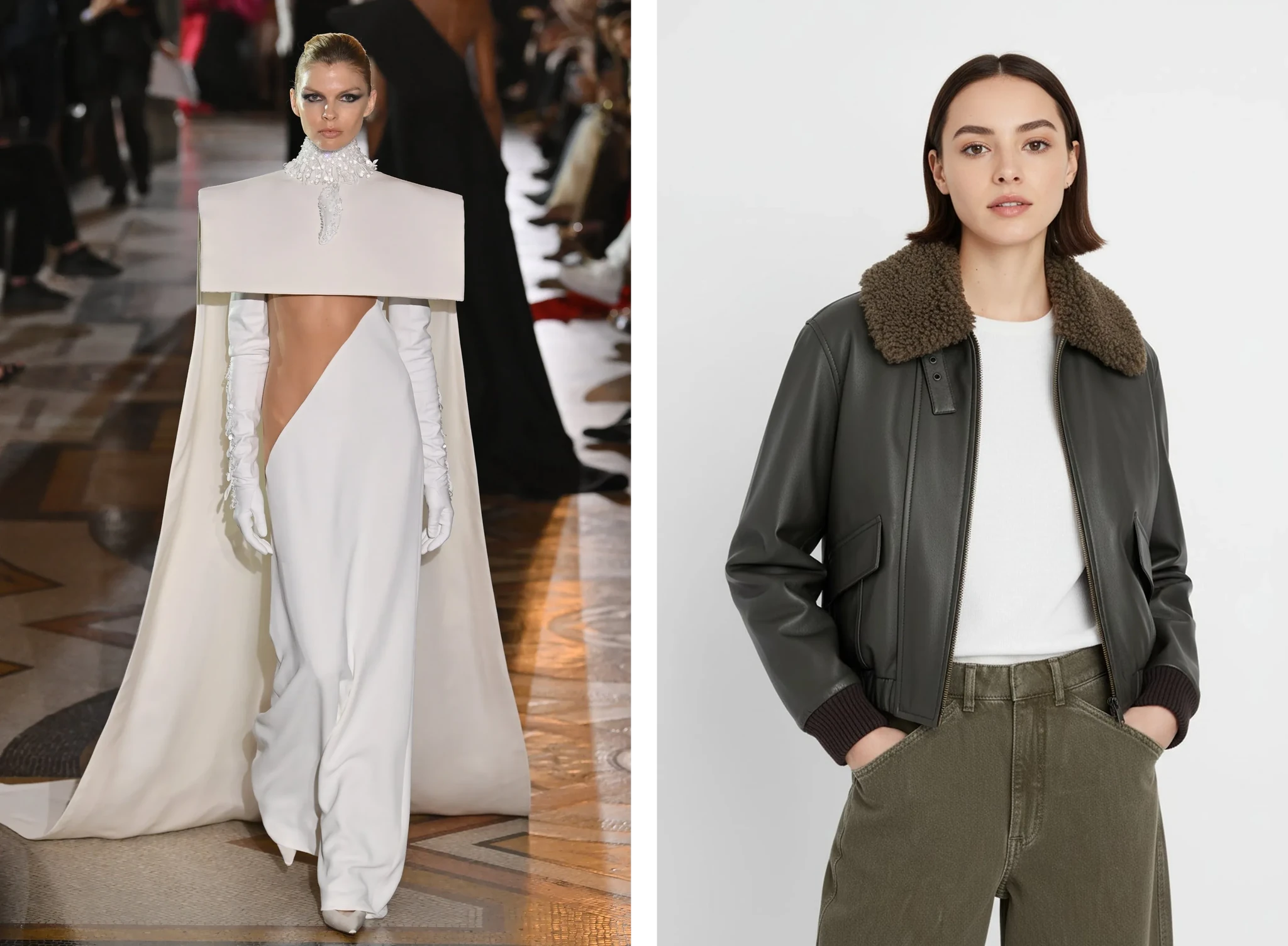 Haute couture vs Ready-to-wear outfits. Sources: Stephane Rolland / 4TO4U / Veeton