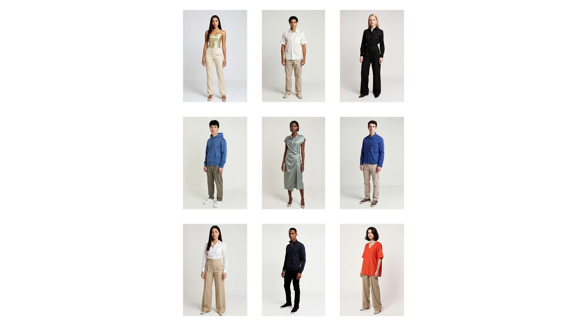 E-commerce visuals with diversity - generated by Veeton