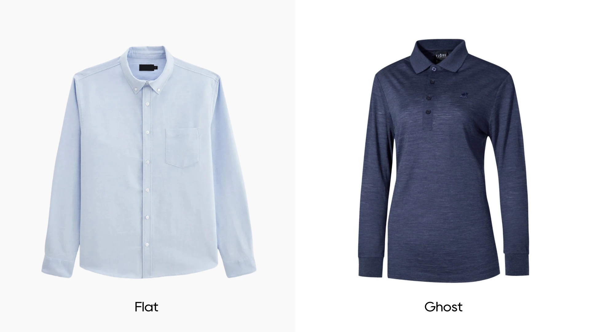 Flat shirt VS ghost shirt