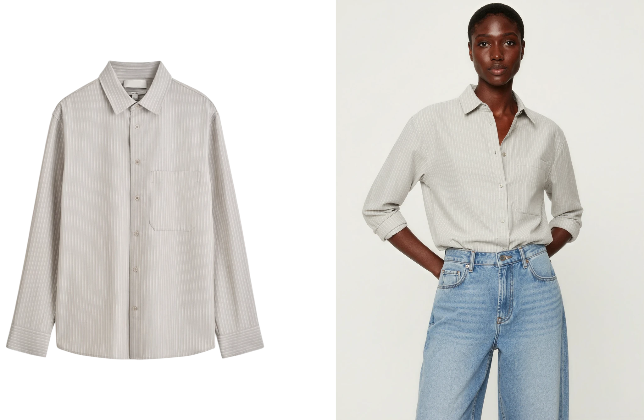 From a packshot image to an on-model image