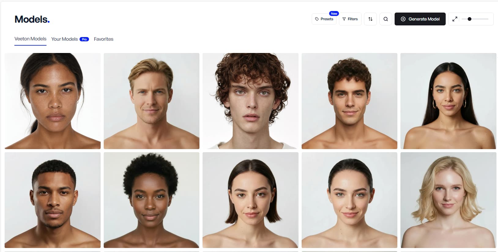 On-model and lifestyle imagery generated in an AI fashion studio